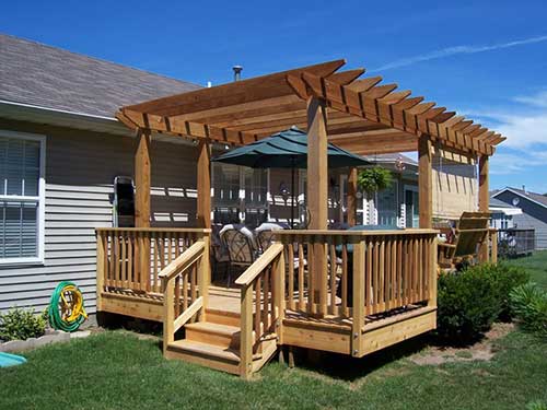 pergolado deck sob medida pergola projetada com madeira em preço baixo