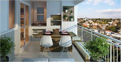 terraço sacada churrasqueira foto de terraço de cobertura de apartamento com churrasqueira