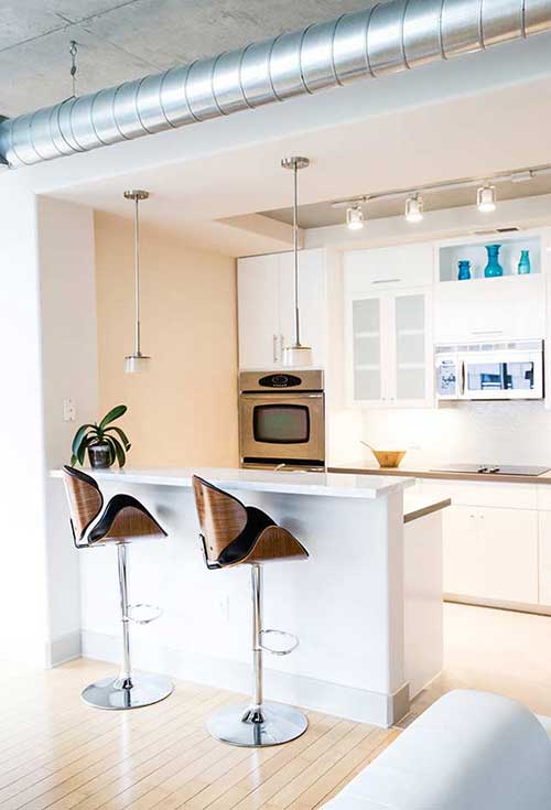 iluminaçao para cozinha americana planejada