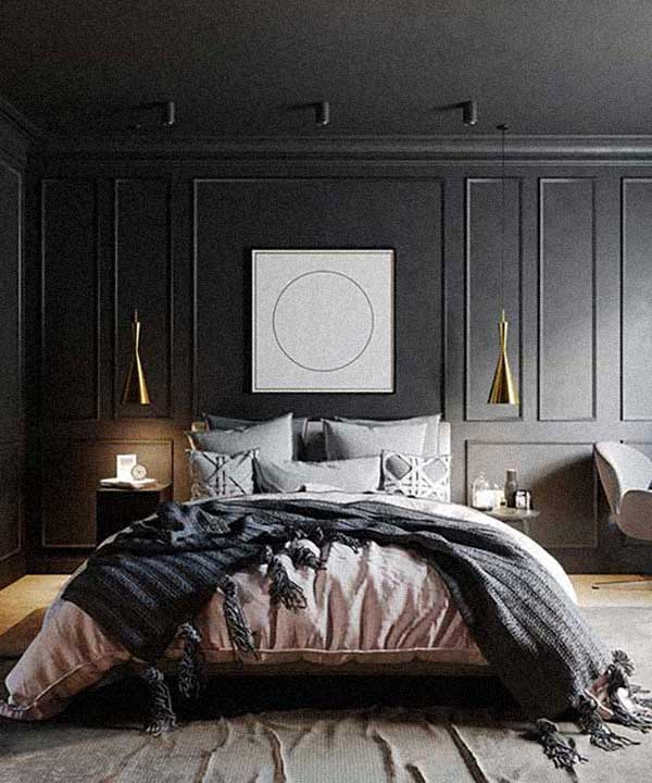 quarto todo preto piso claro img quarto todo preto piso claro img