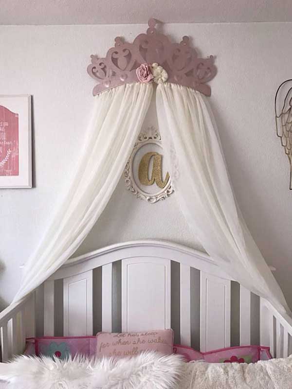 feminino Decoração de Modelos de Dosséis para berços.