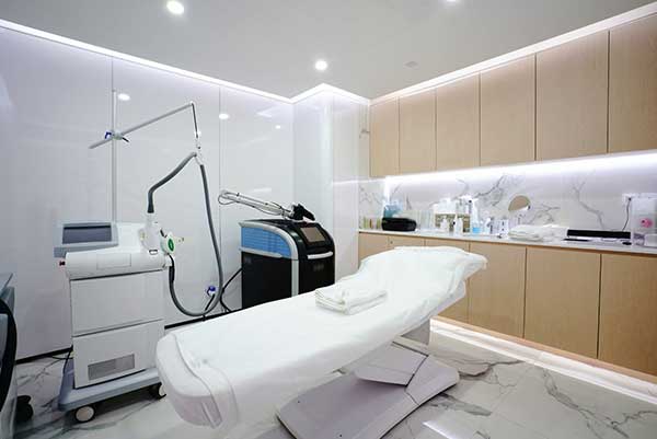 imagens de centro de estetica 1 Decoração da maca.