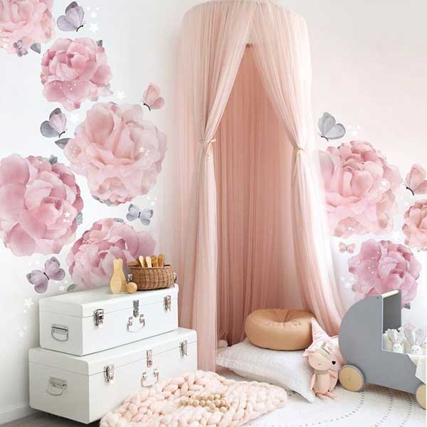 inspirador Com papel de parede de flores.