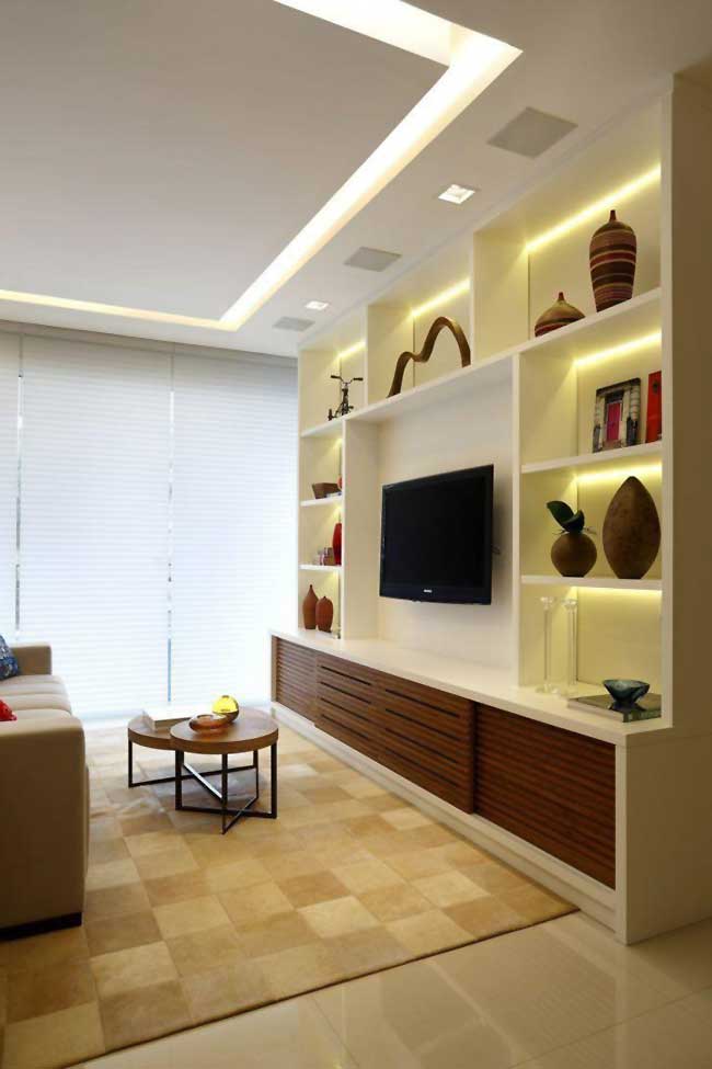 retangular rasgo Retangular na sala de apartamento pequeno