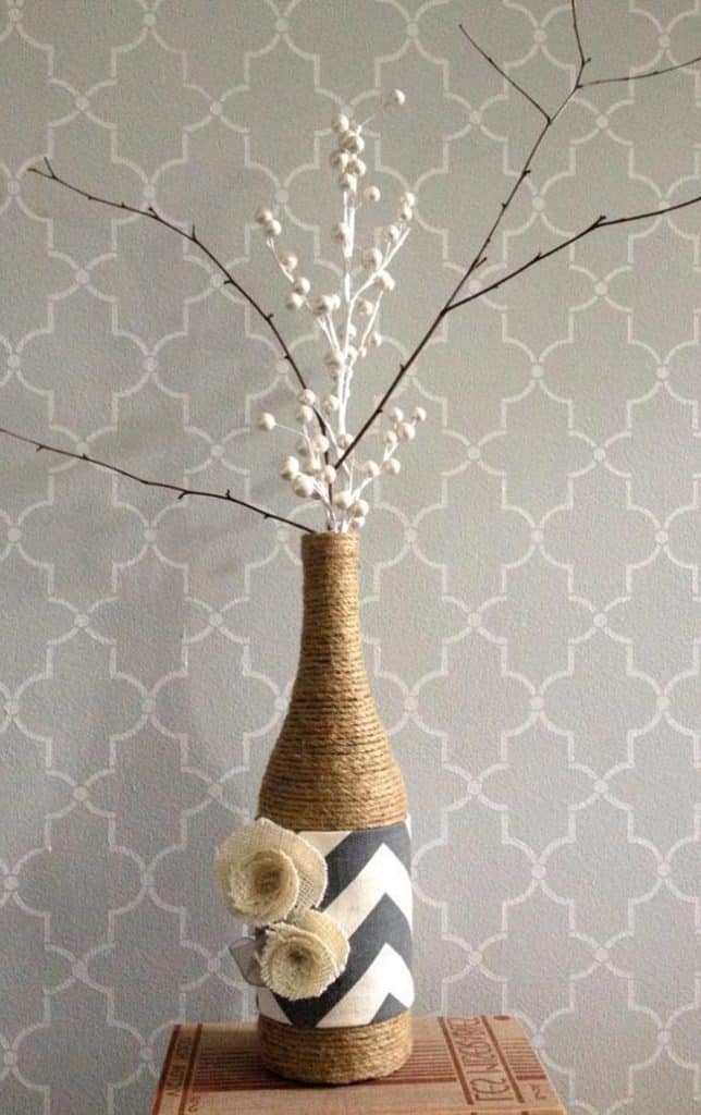 burlap ensacark decor