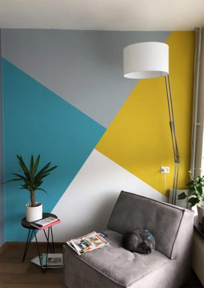 Como fazer Pintura de Parede Geometrica