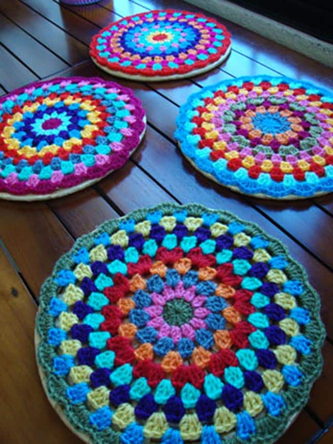 Sousplats de Croche Diferentes Sousplats de Croche Diferentes
