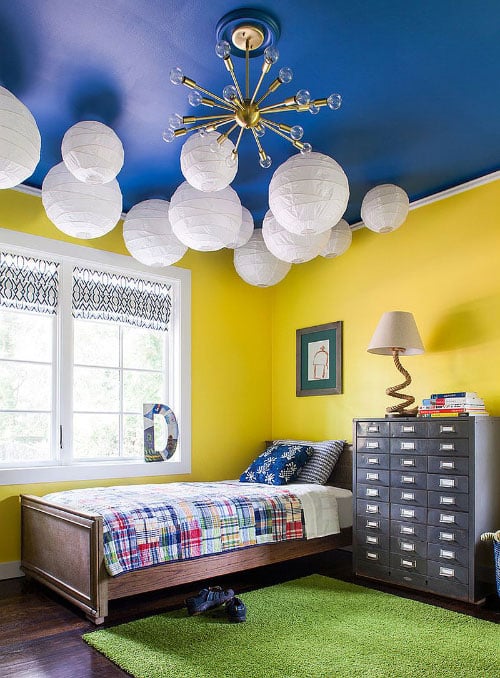 amarelo e azul Azul e amarelo fica vivo e animado
