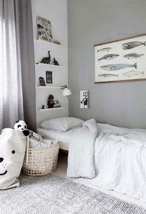 cinza escandinavo Cinza e branco estilo escandinavo