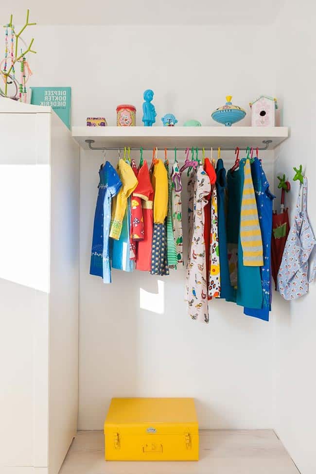 Closet Aberto infantil 2 Modelo suspenso.