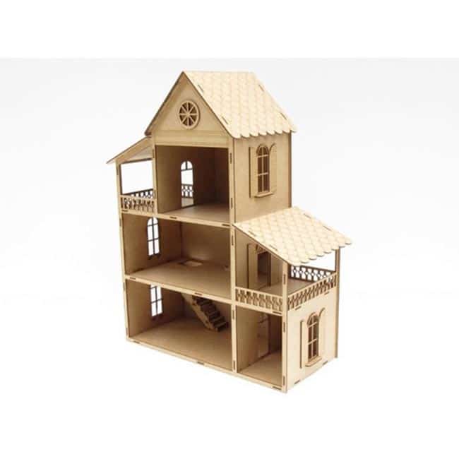 Casinha de boneca em madeira MDF.