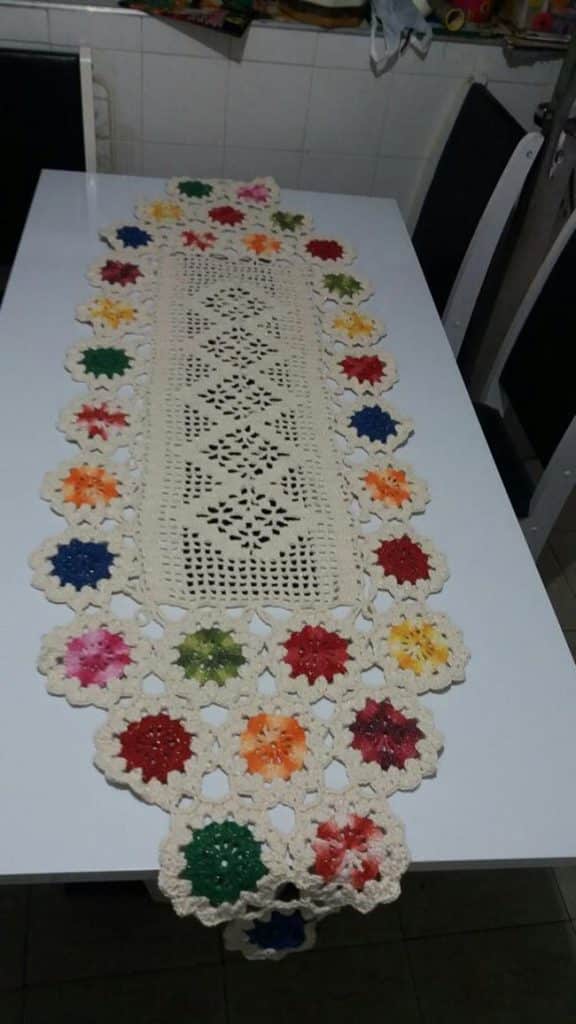 croche com barbante barroco 1 Modelo com barbante barroco.