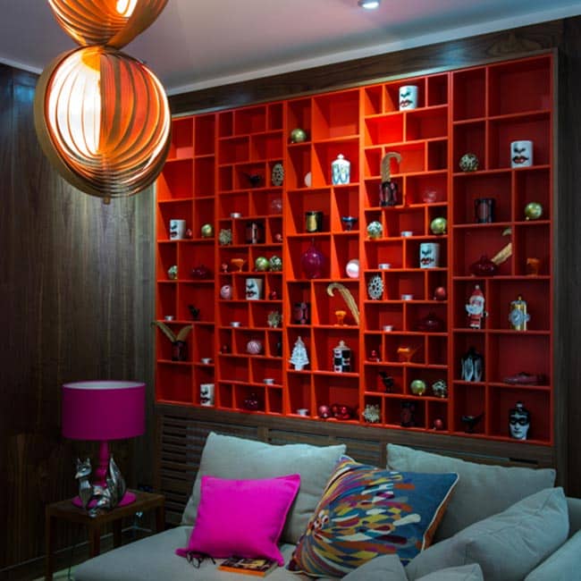 Enfeites para Estante de Sala Vermelhas 0 Inspiração de objetos de enfeite para sala grande.