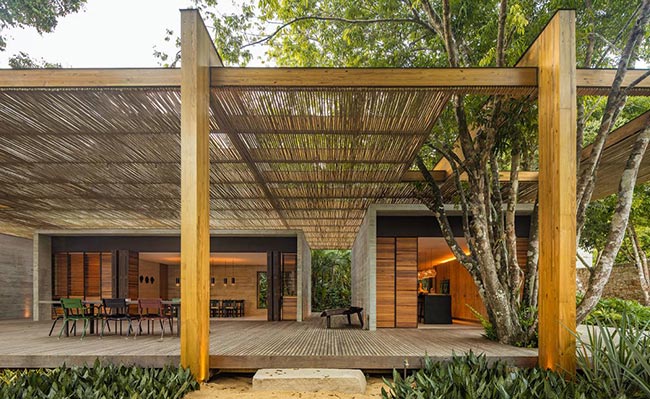 com telha 5 Inspiração para ambientes grandes.