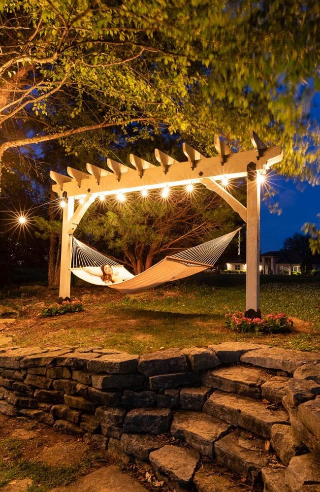 rede de descanso 4 Modelo com luzes.