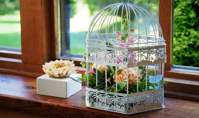 Gaiolas Decorativas com Flores 1 Inspiração com flores.