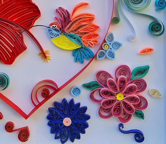 Quilling facil 3 Flores de quilling.