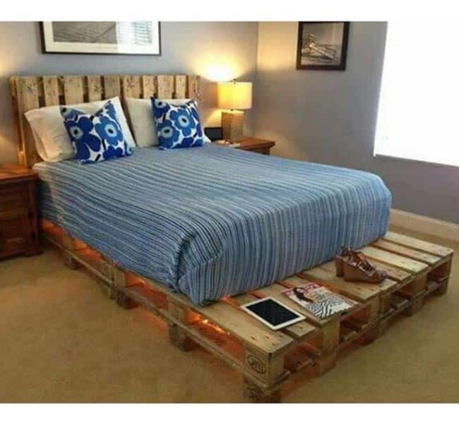 cabeceira de pallet com criado mudo 9 1 cabeceira de pallet com criado mudo 9 1