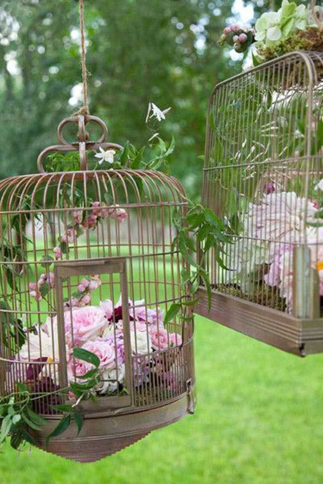 no jardim 5 Decoração vintage para o jardim.