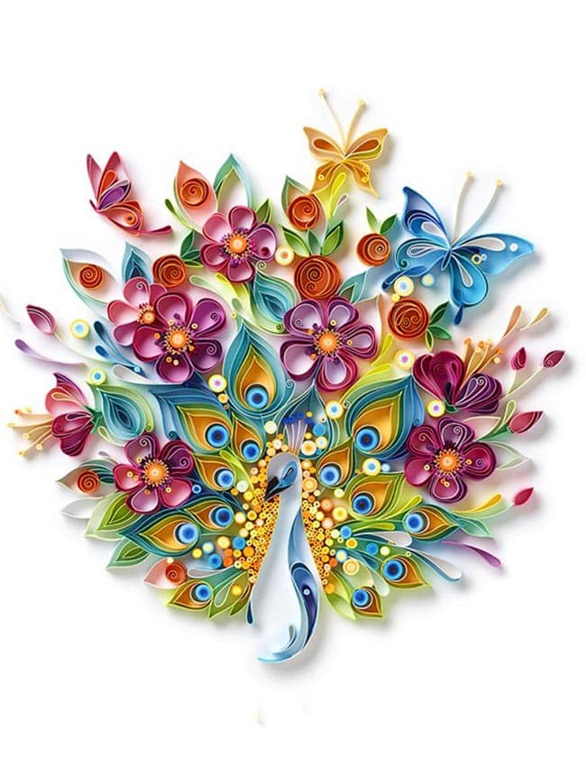 pavao artesanal 3 Pavão decorativo.