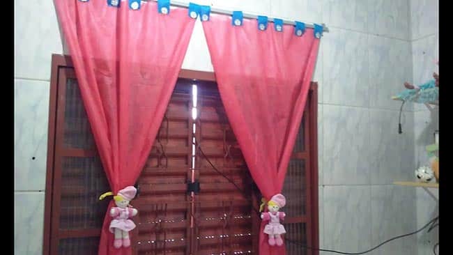 cortina de TNT para decoracao de quarto
