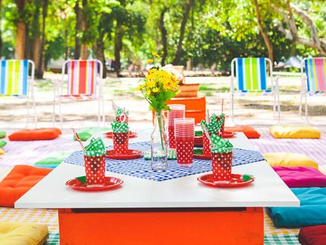 Decoracao de mesa para piquenique Decoracao de mesa para piquenique