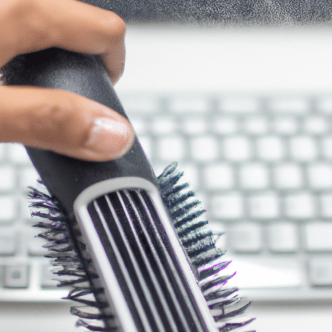 Dicas Como Limpar o Teclado Usando um Secador de Cabelo4