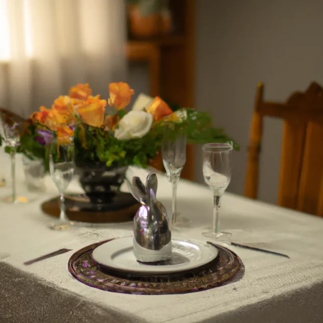 10 Mesa posta para o jantar de Pascoa scaled