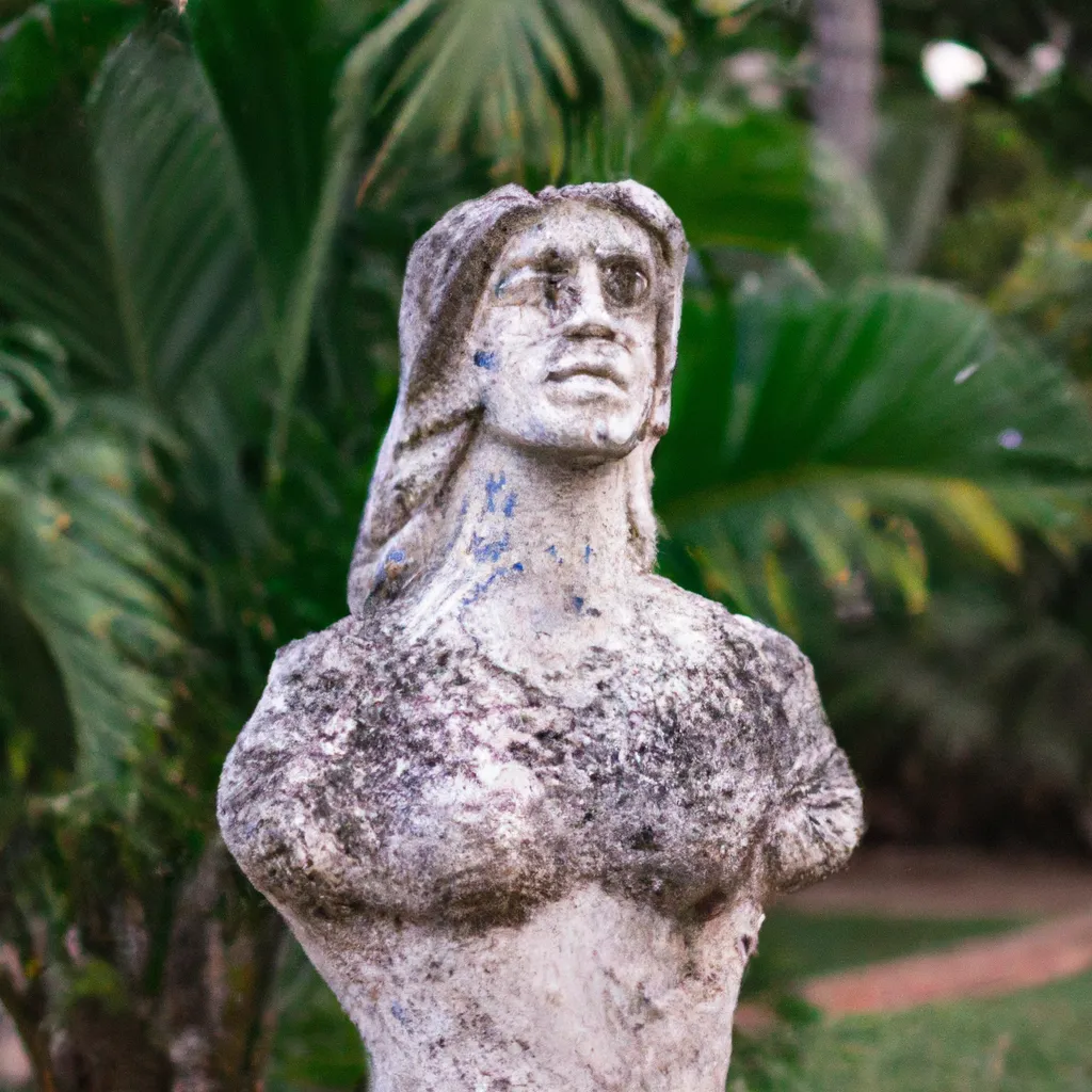 Imagem Uma Visao Geral da Estatua de Pedra Imagem Uma Visao Geral da Estatua de Pedra