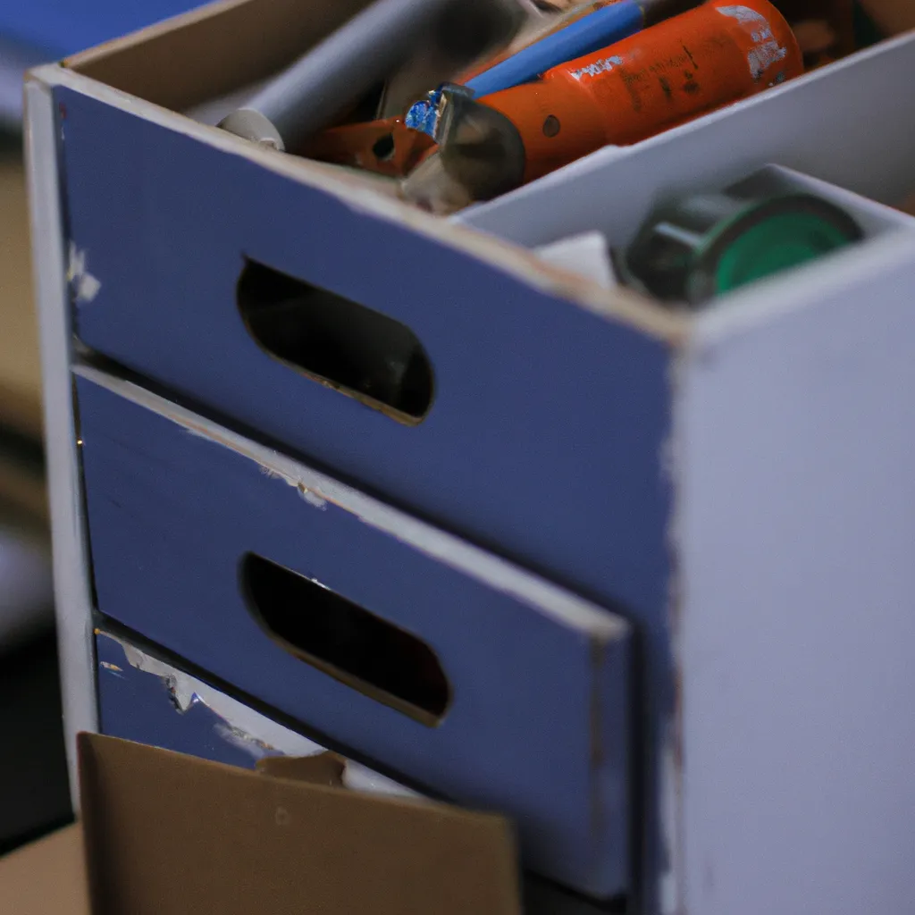 Imagem reciclar gavetas