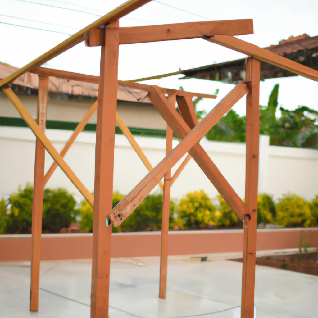 Imagens como construir pergola garagem