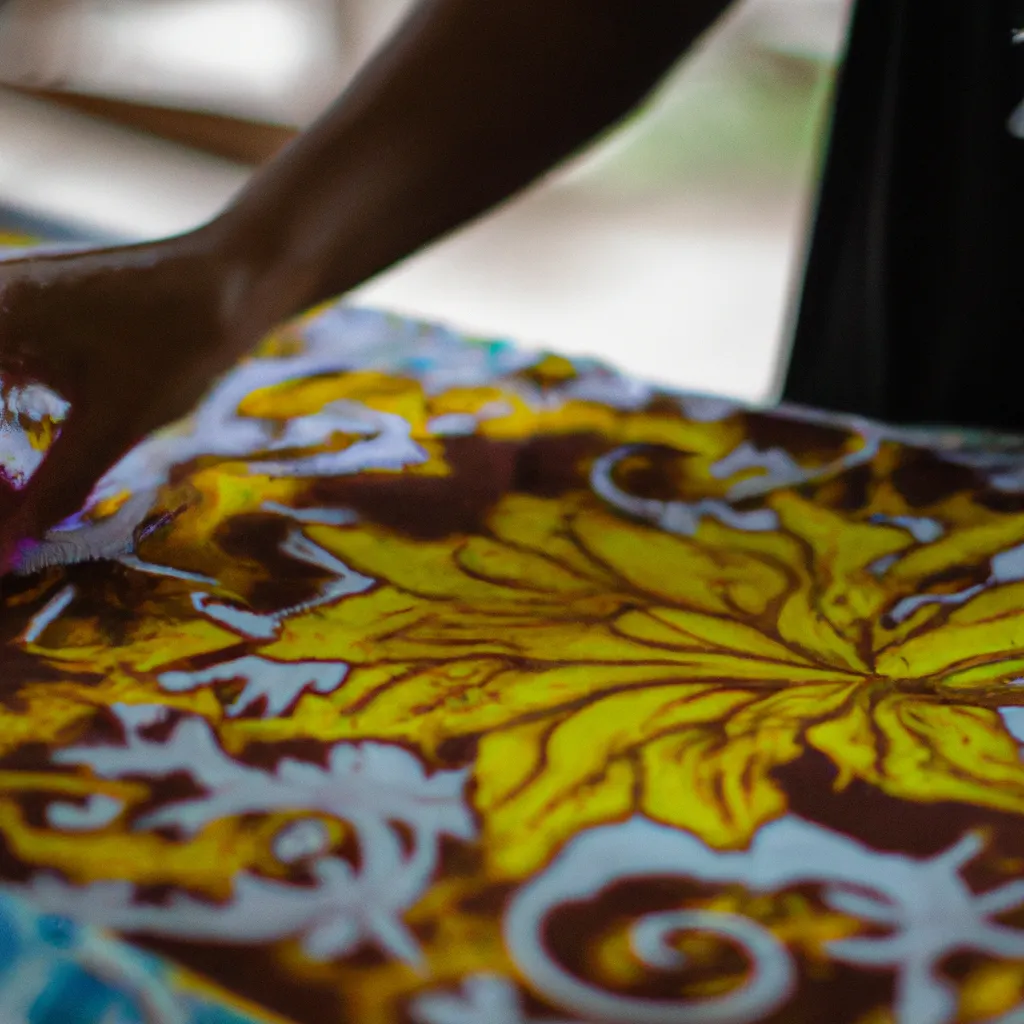 Imagens Batik e tecnicas de tingimento