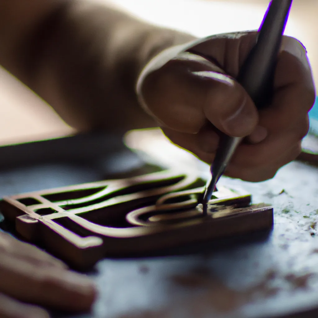 Imagens O processo criativo do artista na criacao de Monogramas