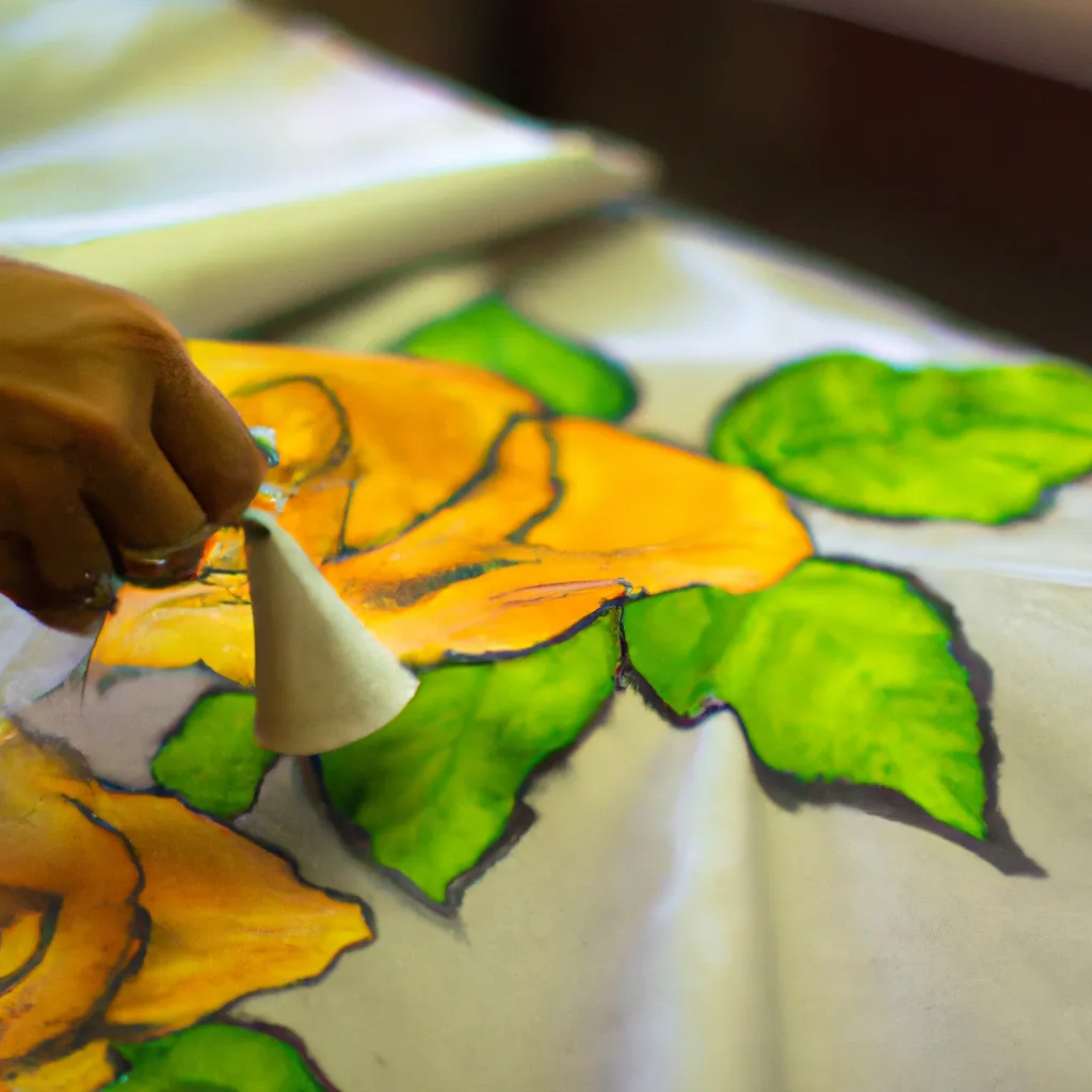 Imagens Tecnicas de pintura em tecido