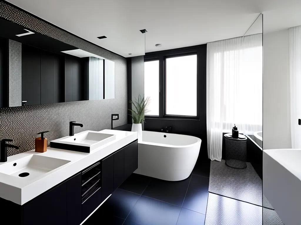 Dicas banheiros estilo geometrico ideias decoracao 2 3