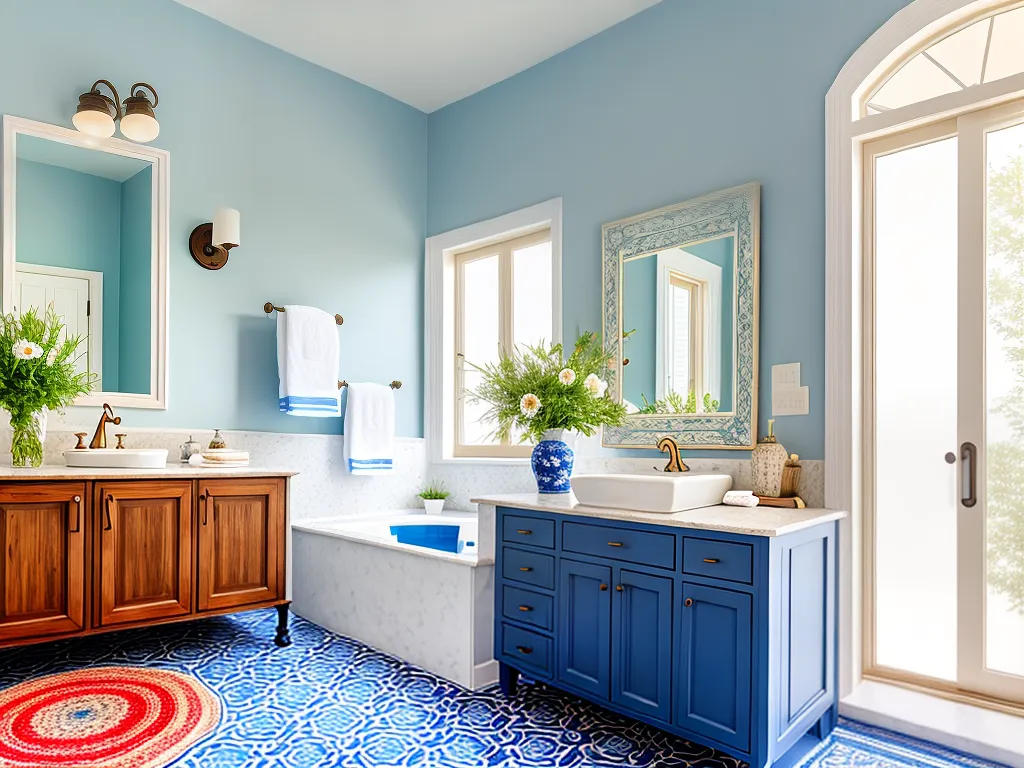 Dicas banheiros estilo mediterraneo ideias decoracao 2