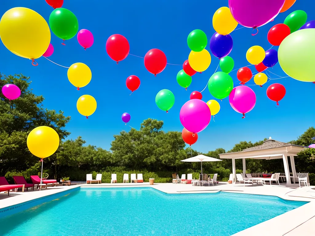 Dicas decoracao baloes festa piscina