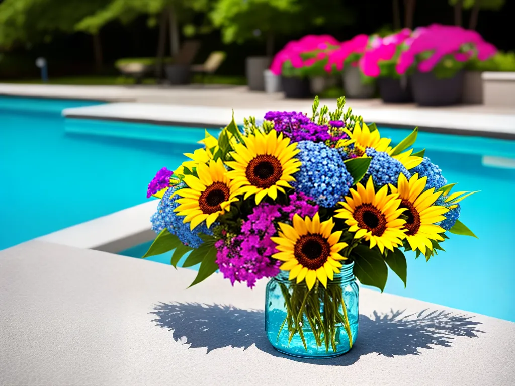 Dicas decoracao flores festa piscina 2 1 Dicas decoracao flores festa piscina 2 1