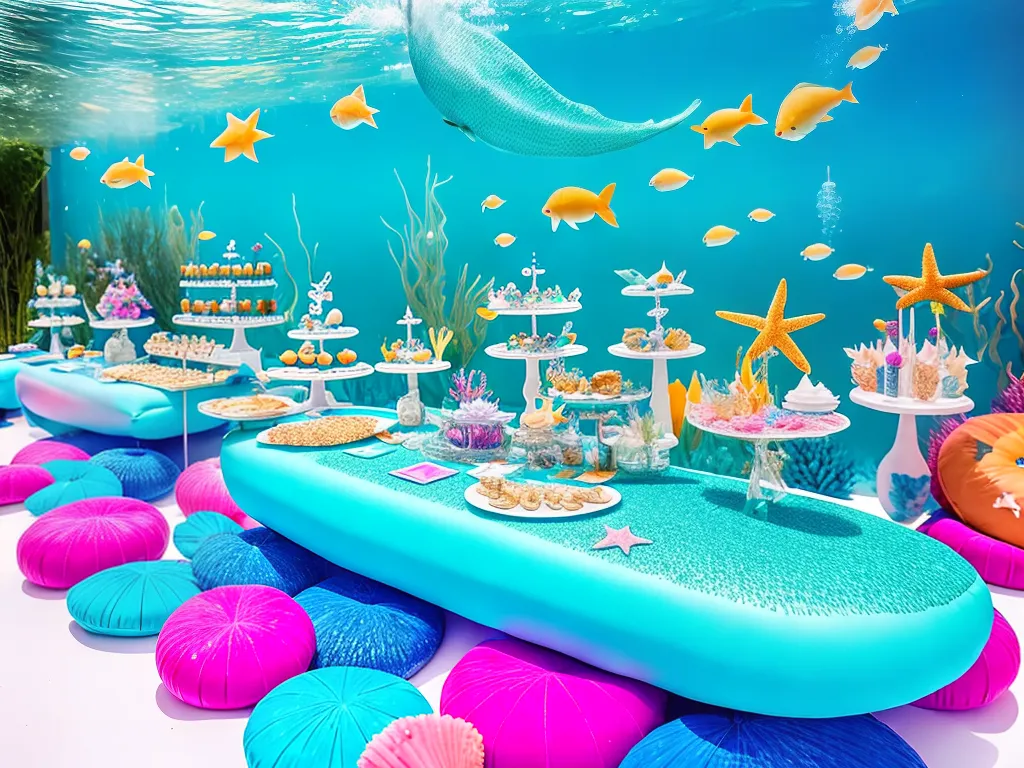 Dicas preparando festa piscina tematica sereia 4