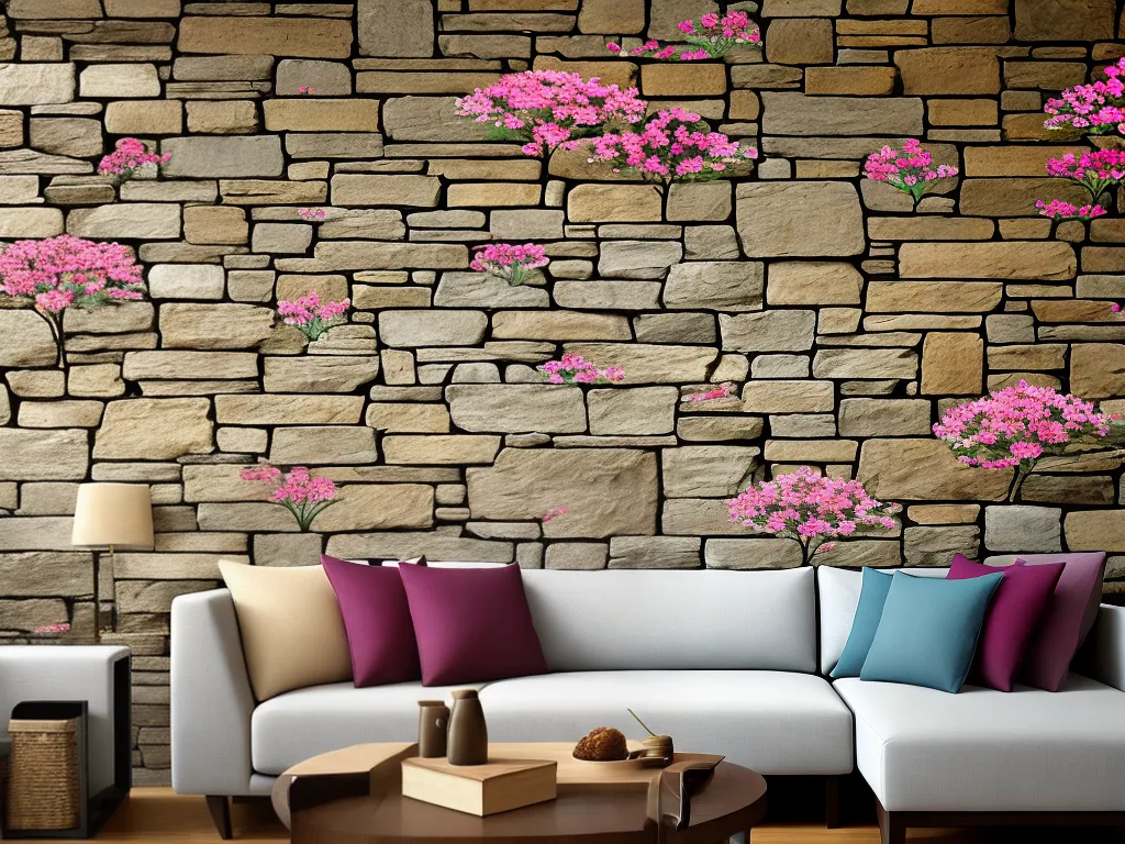 Fotos adesivos decorativos parede pedra 4