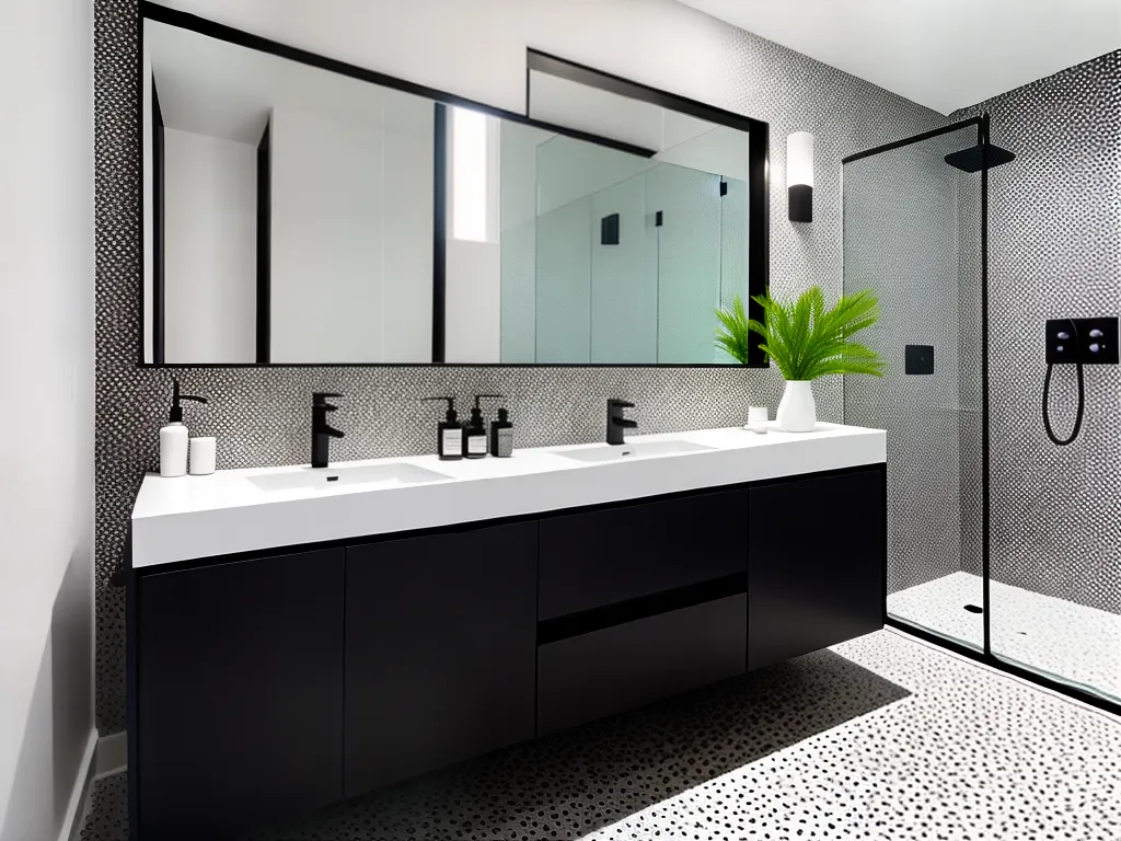 Fotos banheiros estilo geometrico ideias decoracao 2 3