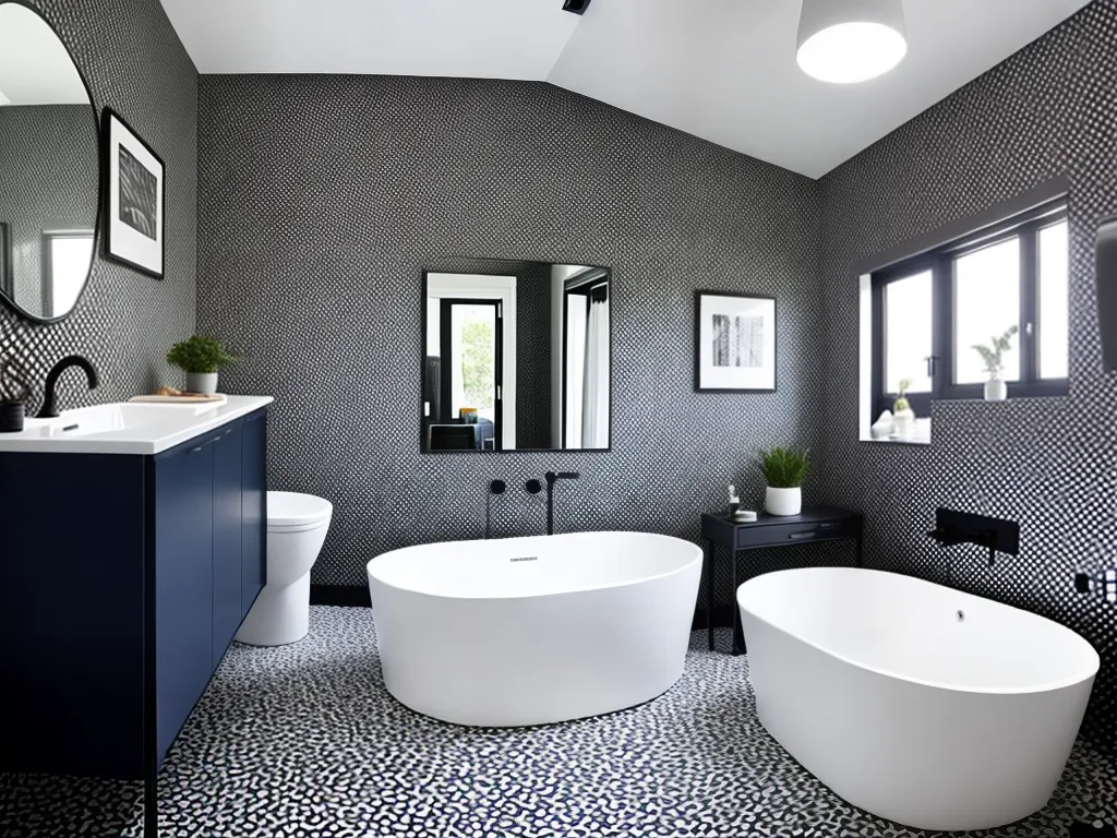 Fotos banheiros estilo geometrico ideias decoracao 4 2