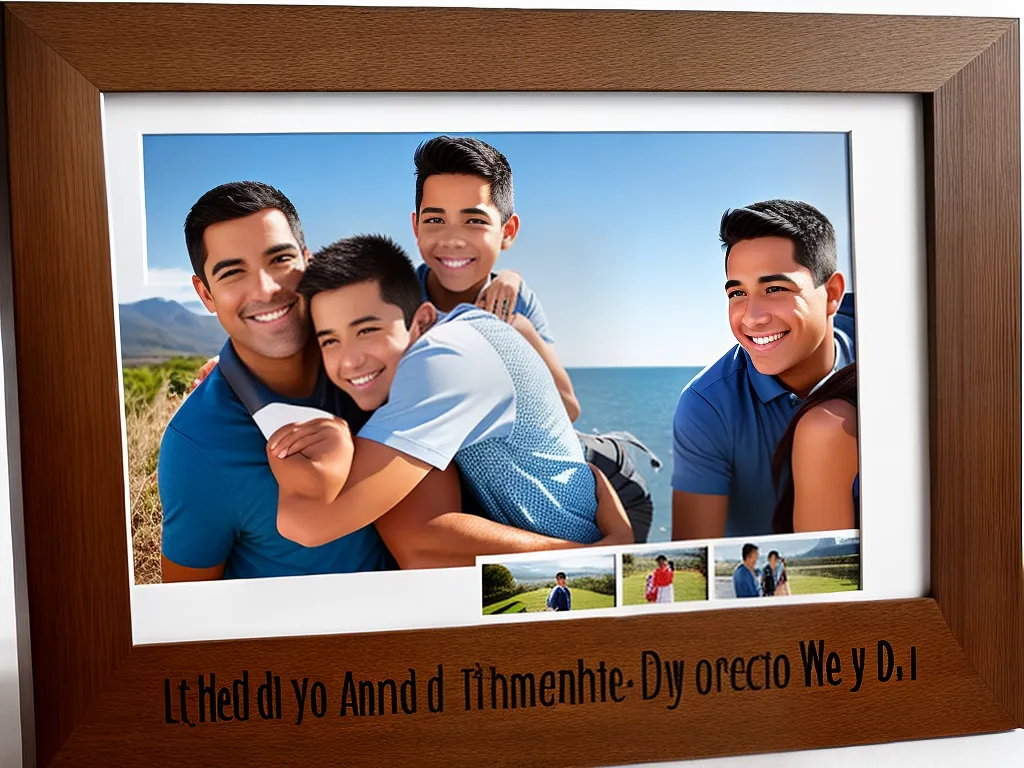 Fotos decoracao com fotos para o dia dos pais 3