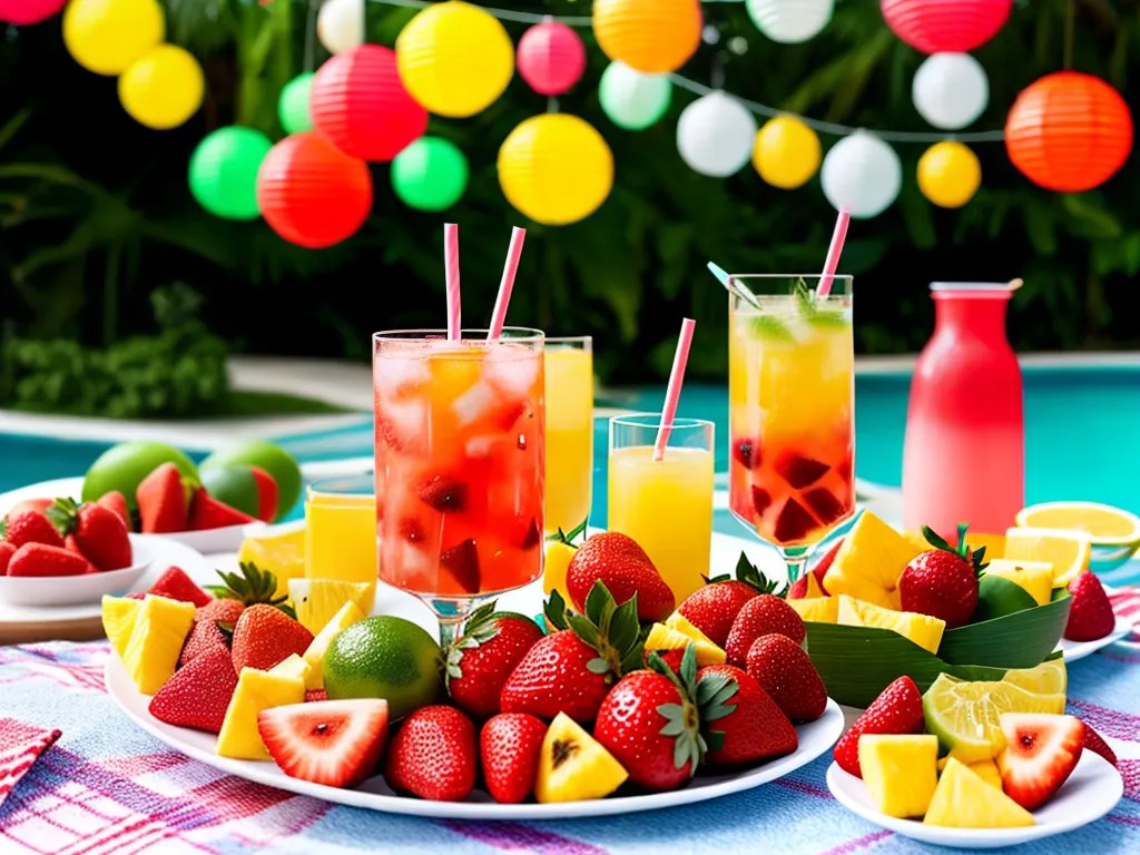 Fotos decoracao frutas festa piscina 4 Fotos decoracao frutas festa piscina 4