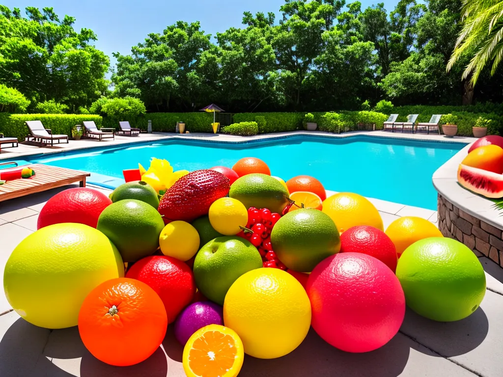 Fotos decoracao frutas festa piscina Fotos decoracao frutas festa piscina