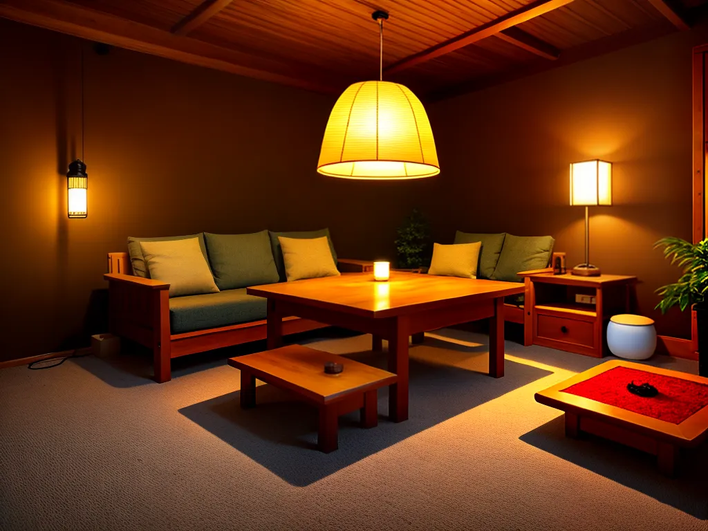 Fotos decoracao japonesa tatames futons sala 4