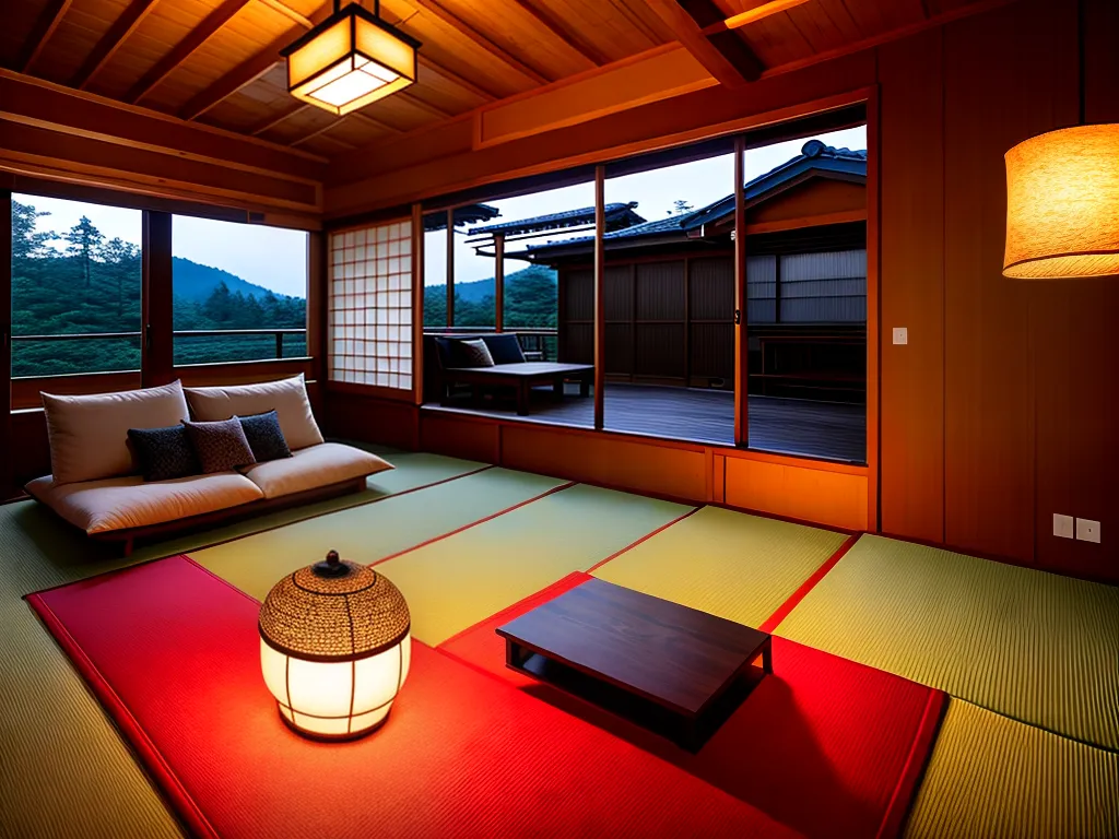 Fotos decoracao japonesa tatames futons sala