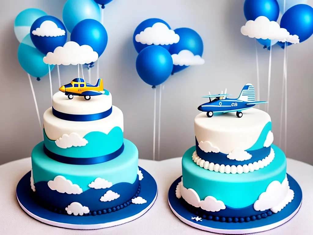 Fotos organizando cha de bebe com tema de aviacao 2