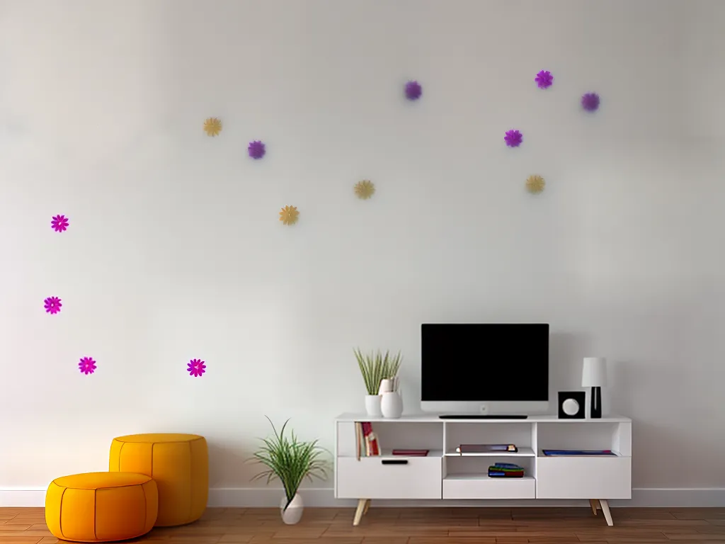 Ideias adesivos decorativos paredes gesso 4