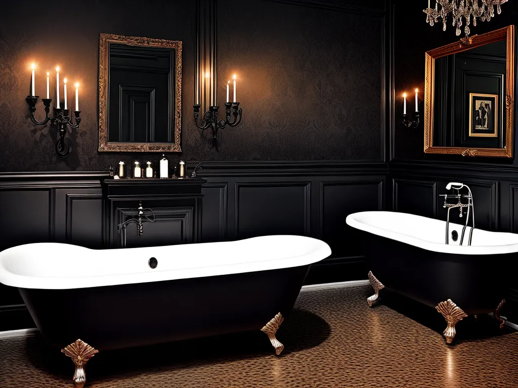 Ideias decoracao banheiro gotica 2